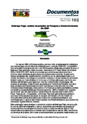 Thumbnail de Embrapa Trigo: carteira de projetos de pesquisa e desenvolvimento em 2009.