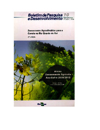 Thumbnail de Zoneamento agroclimático para a canola no Rio Grande do Sul.