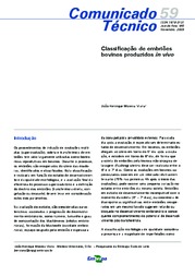 Thumbnail de Classificação de embriões bovinos produzidos in vivo.