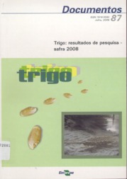 Thumbnail de Trigo: resultados de pesquisa - safra 2008.