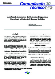 Thumbnail de Identificação automática de horizontes diagnósticos superficiais e horizonte B textural de solos.