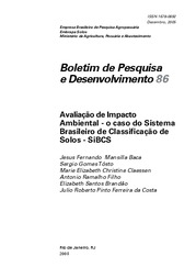 Thumbnail de Avaliação de impacto ambiental: o caso do Sistema Brasileiro de Classificação de Solos: SiBCS.