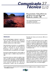 Thumbnail de Propriedades físico-hídricas de solos de uma área na Bacia do Jatobá - PE.