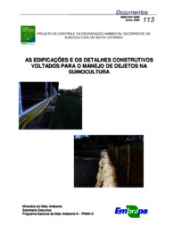 Thumbnail de As edificações e os detalhes construtivos voltados para o manejo de dejetos na suinocultura.