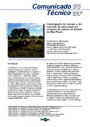 Thumbnail de Investigação do manejo e do controle de verminose em criações de ovinos no Estado de São Paulo.