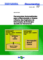 Thumbnail de Ferramentas automatizadas para a manutenção e acesso a dados das Agências de Informação da Embrapa: apostila de treinamento.