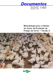 Thumbnail de Metodologia para o cálculo do custo de produção de frango de corte - versão 2.