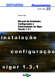 Thumbnail de Manual de instalação, configuração e desinstalação do Siger: versão 1.3.1.