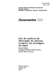 Thumbnail de Uso de resíduos da fabricação de celulose e papel e da reciclagem de papel.