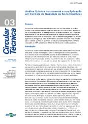 Thumbnail de Análise química instrumental e sua aplicação em controle de qualidade de biocombustíveis.