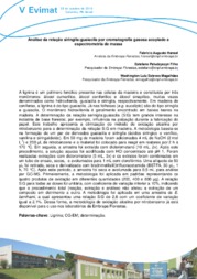Thumbnail de Análise da relação siringila : guaiacila por cromatografia gasosa acoplado a espectrometria de massa.