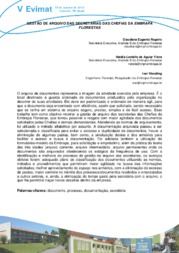 Thumbnail de Gestão de arquivo das secretarias das chefias da Embrapa Florestas.