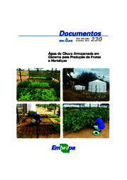 Thumbnail de Água de chuva armazenada em cisterna para produção de frutas e hortaliças.