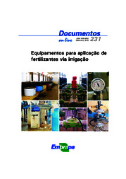 Thumbnail de Equipamentos para aplicação de fertilizantes via irrigação.