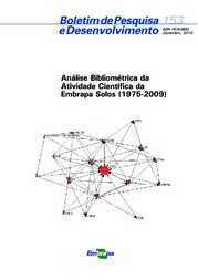 Thumbnail de Análise bibliométrica da atividade científica da Embrapa Solos (1975-2009).