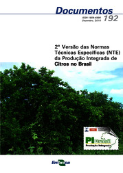 Thumbnail de 2ª versão das Normas Técnicas Específicas (NTE) da Produção Integrada de Citros no Brasil.
