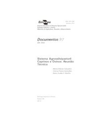 Thumbnail de Sistema Agrossilvipastoril caprinos e ovinos: reunião técnica.