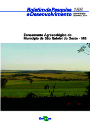 Thumbnail de Zoneamento agroecológico do Município de São Gabriel do Oeste - MS.