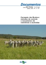 Thumbnail de Carrapato dos bovinos: métodos de controle e mecanismos de resistência a acaricidas.
