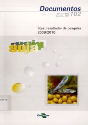 Thumbnail de Soja: resultados de pesquisa 2009/2010.