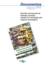 Thumbnail de Portfólio internacional da Embrapa Cerrados: seleção de tecnologias para negócios estratégicos.