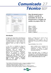 Thumbnail de Uma ferramenta para o cadastro e gestão de metadados de obras de infraestrutura e imagens de satélite do projeto PAC 10.