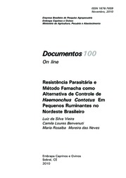 Thumbnail de Resistência parasitária e método FAMACHA como alternativa de controle de Haemonchus contortus em pequenos ruminantes no Nordeste brasileiro.