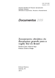 Thumbnail de Zoneamento climático de Eucalyptus grandis para a região Sul do Brasil.