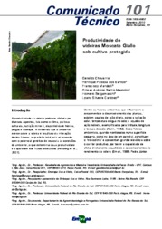 Thumbnail de Produtividade de videiras Moscato Giallo sob cultivo protegido.