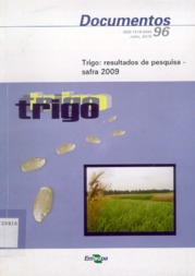 Thumbnail de Trigo: resultados de pesquisa - safra 2009.