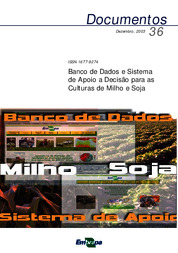 Thumbnail de Banco de dados e sistema de apoio à decisão para as culturas de milho e soja.