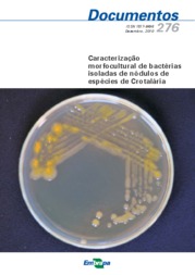 Thumbnail de Caracterização morfocultural de bactérias isoladas de nódulos de espécies de Crotalária.