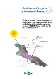 Thumbnail de Estimativa dos fluxos de energia à superfície e da evapotranspiração real diária utilizando imagens do sensor MODIS/Aqua na Bacia do Rio Ji-Paraná, RO.