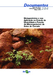 Thumbnail de Metagenômica e sua aplicação no estudo de diversidade e função de microrganismos de solos do Cerrado.