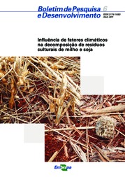 Thumbnail de Influência de fatores climáticos na decomposição de resíduos culturais de milho e soja.