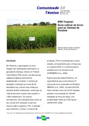 Thumbnail de BRS Tropical: nova cultivar de arroz para as várzeas de Roraima.