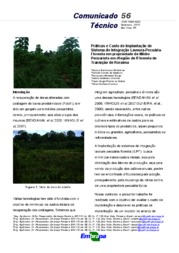 Thumbnail de Práticas e custo de implantação de Sistema de Integração Lavoura-Pecuária-Floresta em propriedade de médio pecuarista em região de floresta de transição de Roraima.