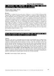 Thumbnail de A relação da mulher e a terra na revista Agriculturas: uma análise de conteúdo.