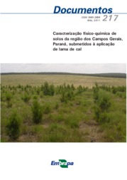 Thumbnail de Caracterização físico-química de solos da região dos Campos Gerais, Paraná, submetidos à aplicação de lama de cal.