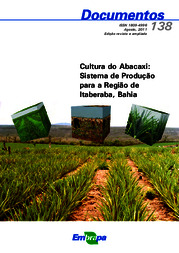 Thumbnail de Cultura do abacaxi: sistema de produção para a Região de Itaberaba, Bahia.