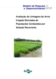 Thumbnail de Avaliação de linhagens de Arroz irrigado derivadas de populações conduzidas por Seleção recorrente.