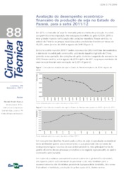 Thumbnail de Avaliação do desempenho econômico-financeiro da produção de soja no Estado do Paraná, para a safra 2011/12.