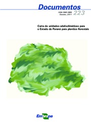 Thumbnail de Carta de unidades edafoclimáticas para o Estado do Paraná para plantios florestais.