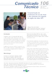 Thumbnail de Caracterização de produtores de uva de mesa e dos sistemas de irrigação da região de Jales (SP).