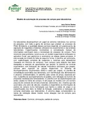 Thumbnail de Modelo de automação do processo de compra para laboratórios.