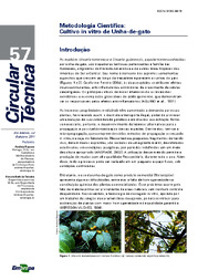 Thumbnail de Metodologia científica: cultivo in vitro de unha-de-gato.