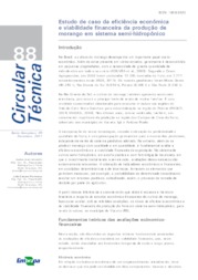 Thumbnail de Estudo de caso da eficiência econômica e viabilidade financeira da produção de morango em sistema semi-hidropônico.