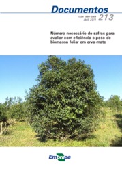 Thumbnail de Número necessário de safras para avaliar com eficiência o peso de biomassa foliar em erva-mate.