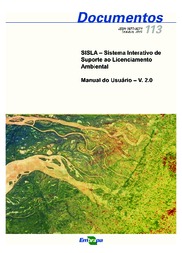 Thumbnail de SISLA - Sistema Interativo de Suporte ao Licenciamento Ambiental: manual do usuário - V. 2. 0.