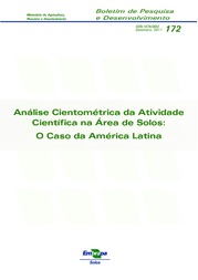 Thumbnail de Análise cientométrica da atividade científica na área de solos: o caso da América Latina.